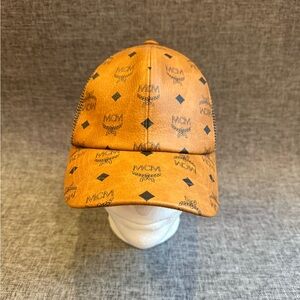 MCM Tan Monogram Hat